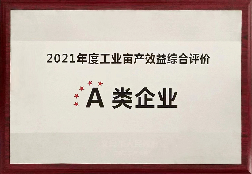 2021年度工业亩产效益综合评价A类企业